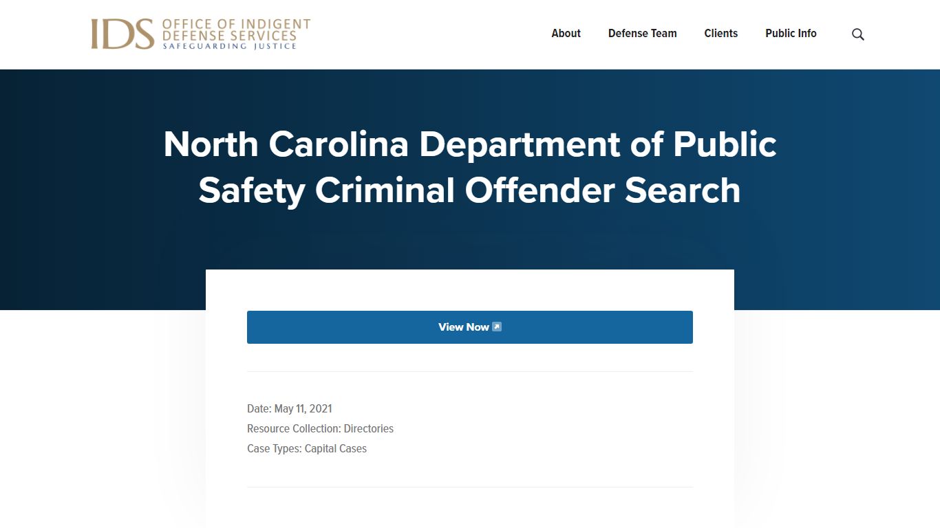 North Carolina Department of Public Safety Criminal Offender Search ...